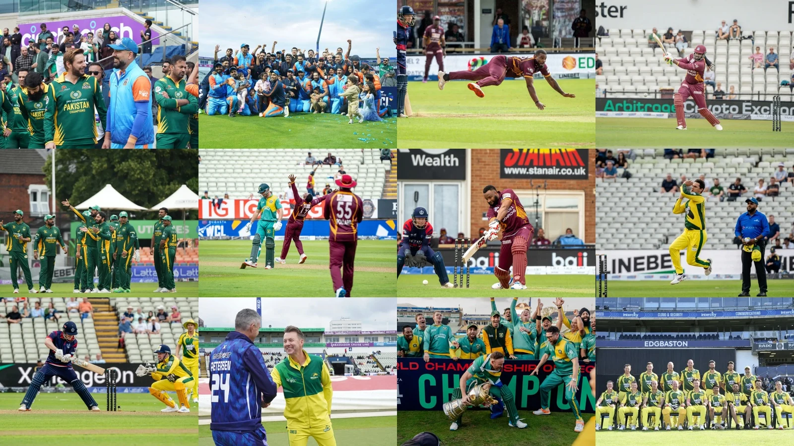 Supplied WCL photography showing players, teams and tournament audiences